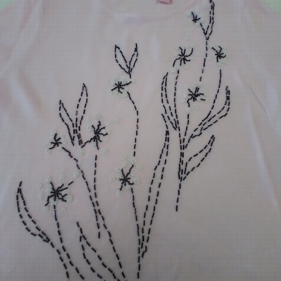 3/$15 Fashion Classics pink sequin sweater - Picture 2 of 7